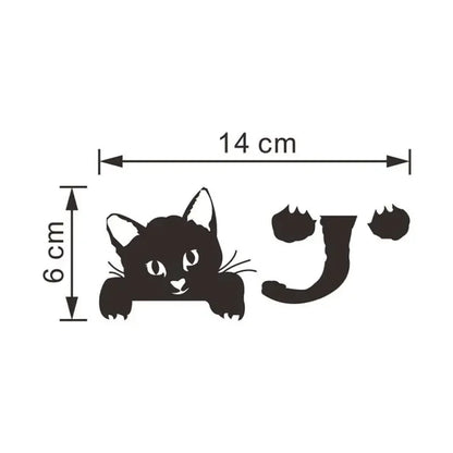 Autocollants de décoration mignons en forme de chat