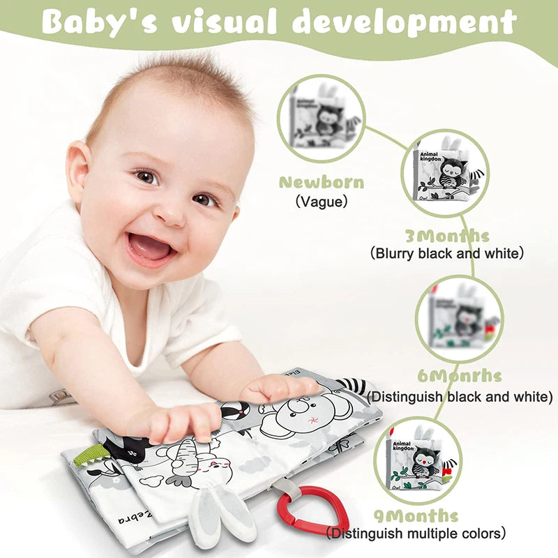 Livre en tissu doux et lavable pour bébé