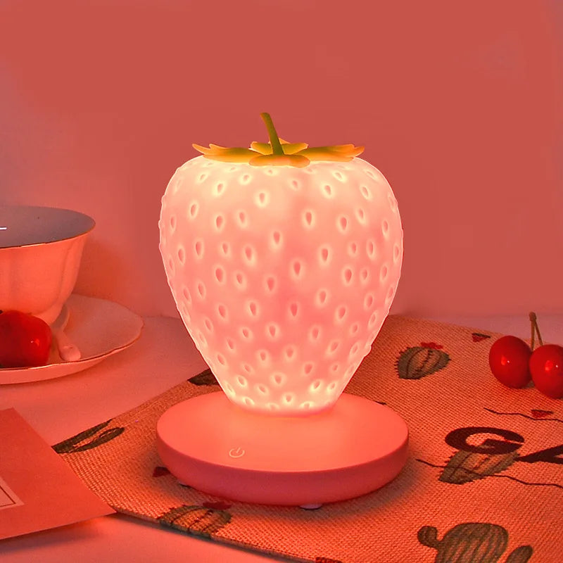 Lampe de chevet Fraise en silicone