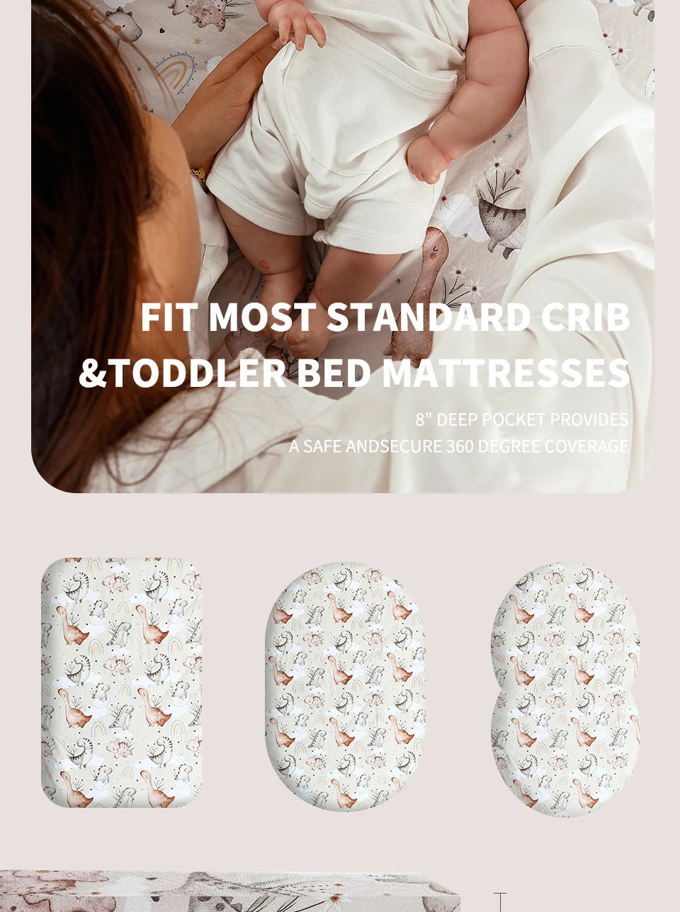 Couverture de matelas en joli motif