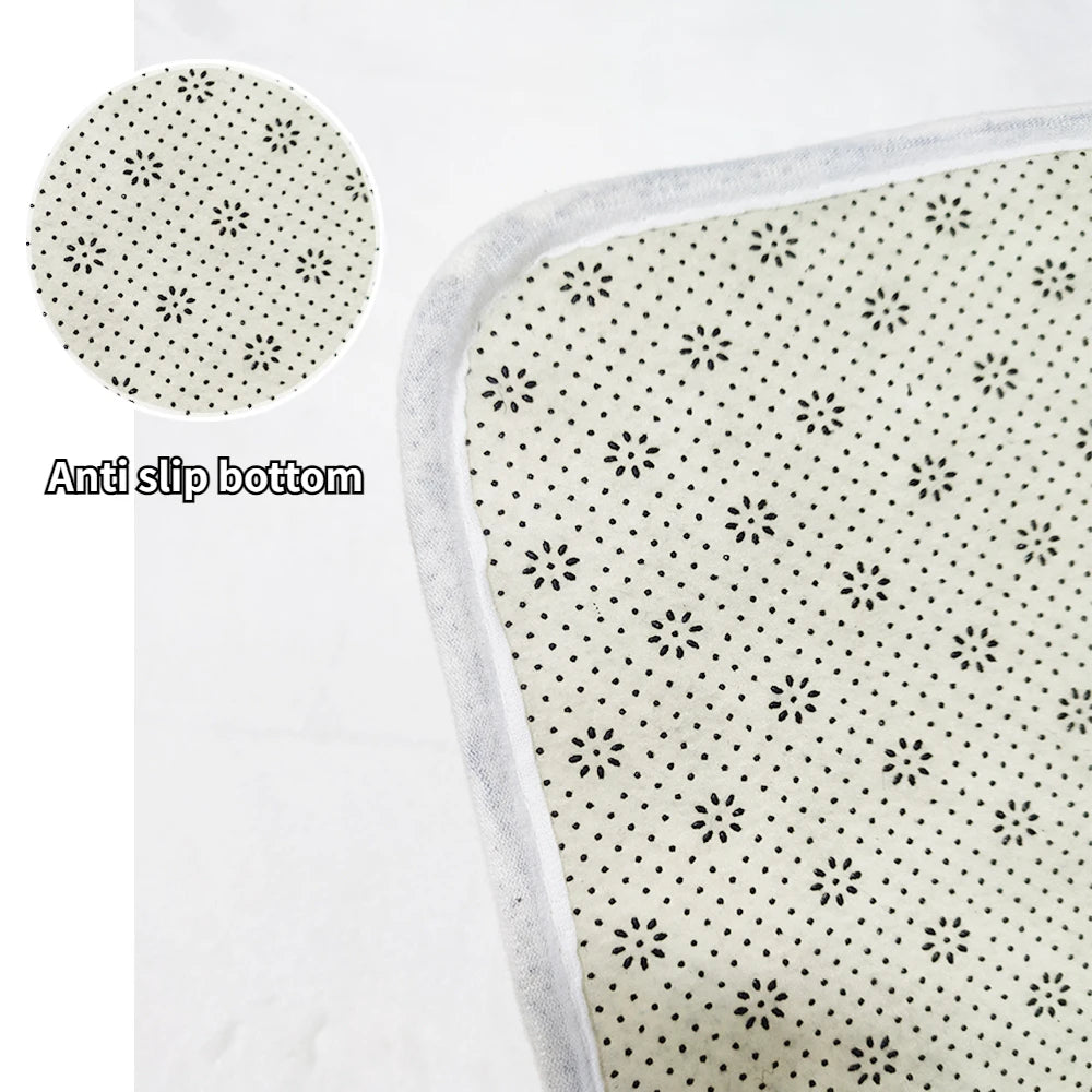 Tapis de sol nordique rond et doux pour bébé