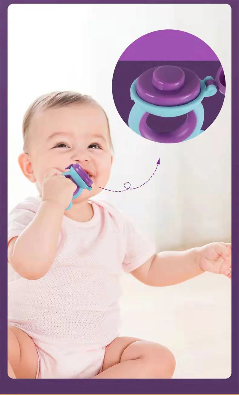 Tétine de dentition en silicone avec surfaces texturées