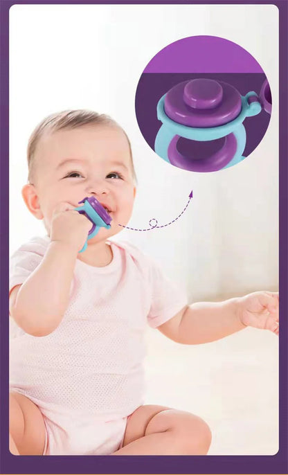 Tétine de dentition en silicone avec surfaces texturées