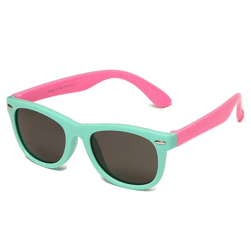 Lunettes de soleil classiques en Silicone pour enfants,