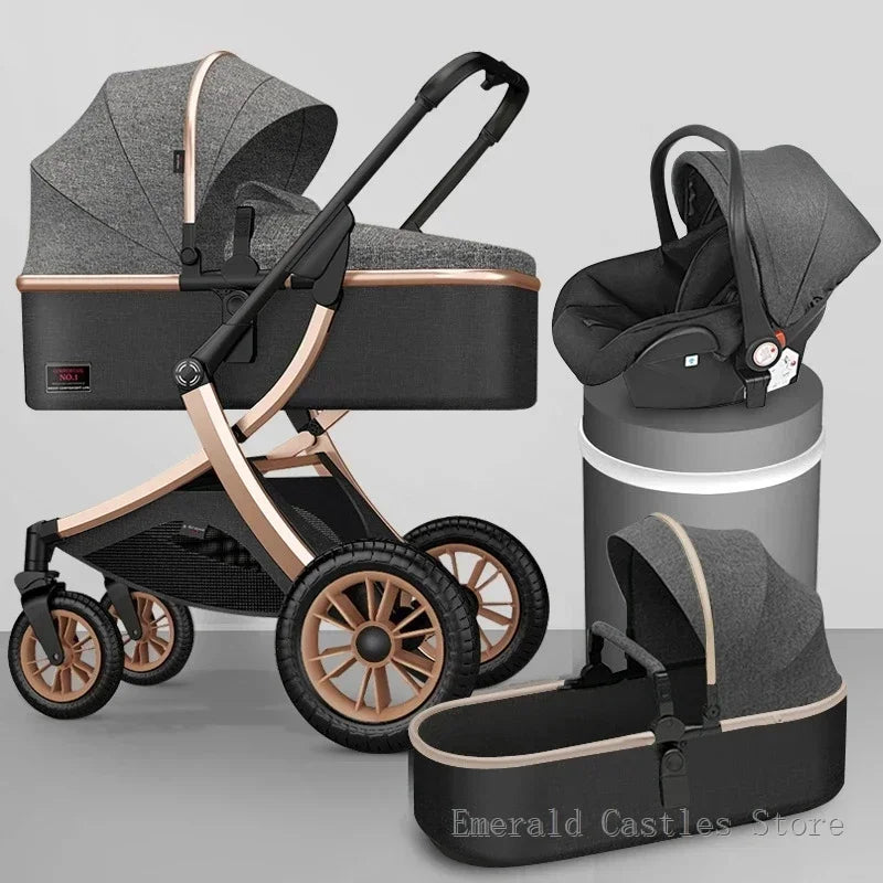 Poussette haute pour bébé