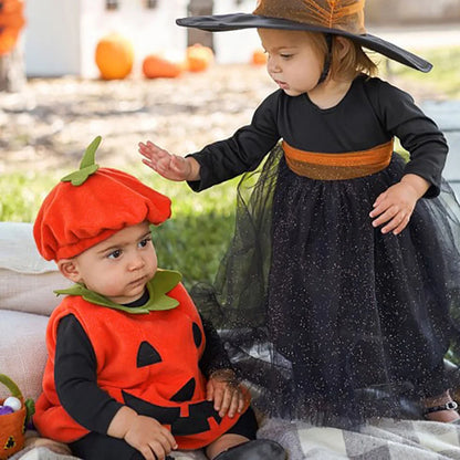 Déguisement halloween bebe en forme de citrouille