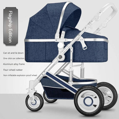 Poussette de luxe réversible pour bébé