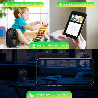 Babyphone sans fil avec caméra