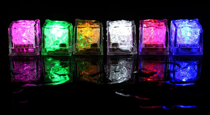 Lot de 6 ou 12 pièces de jouets de bain cubes lumineux