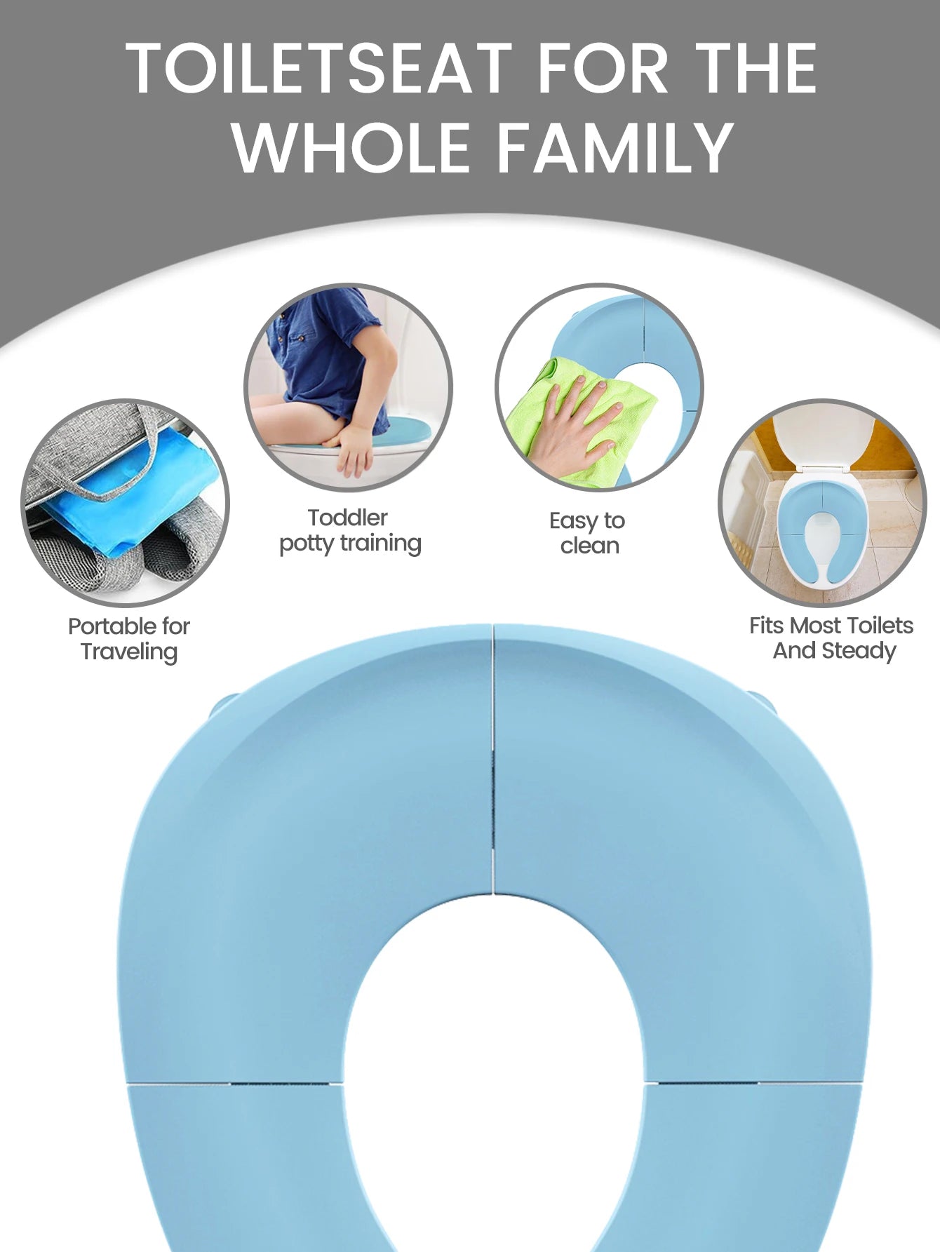 Siège de pot pliable pour enfants