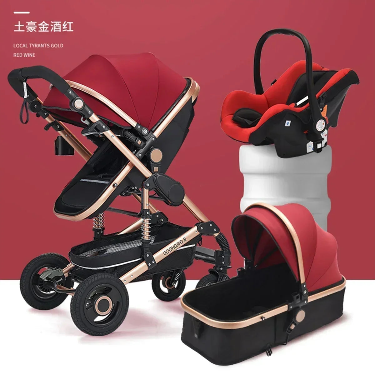 Poussette pliable multifonctionnelle pour bébé