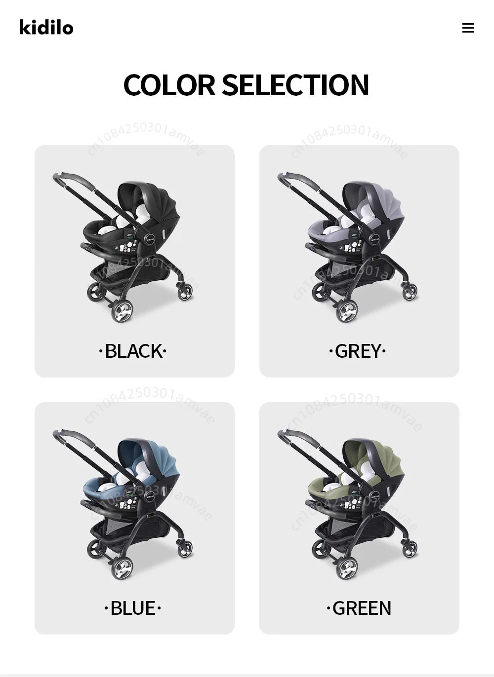 Poussette Portable 3 en 1 pour bébé