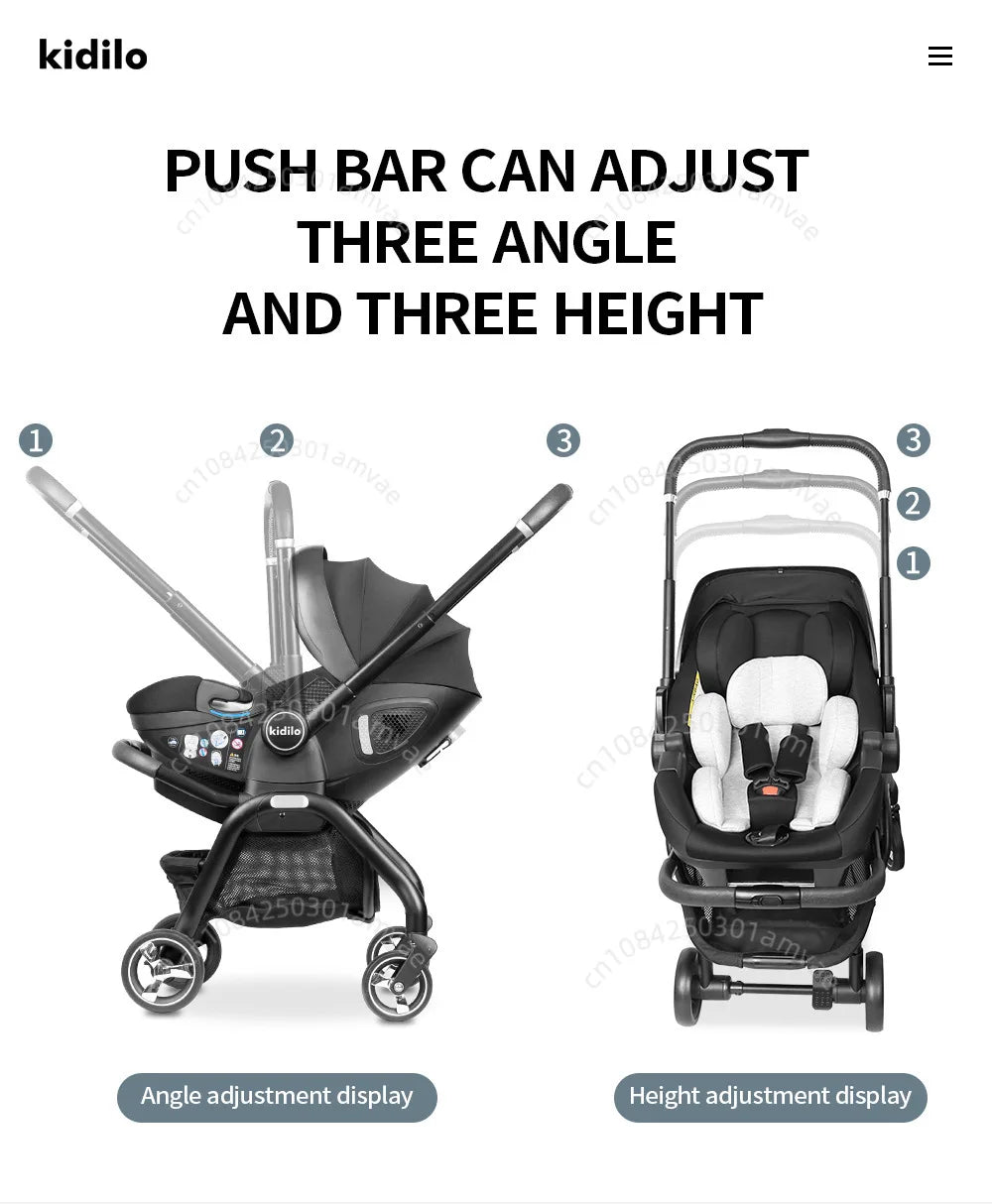 Poussette Portable 3 en 1 pour bébé