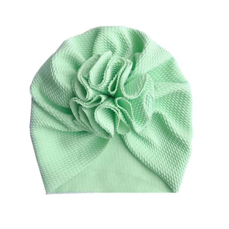 Bandeaux turban à nœud pour bébé fille couleur unie