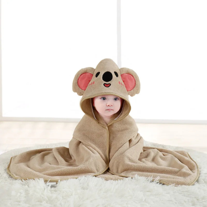 Cape de bain avec capuche pour bébé