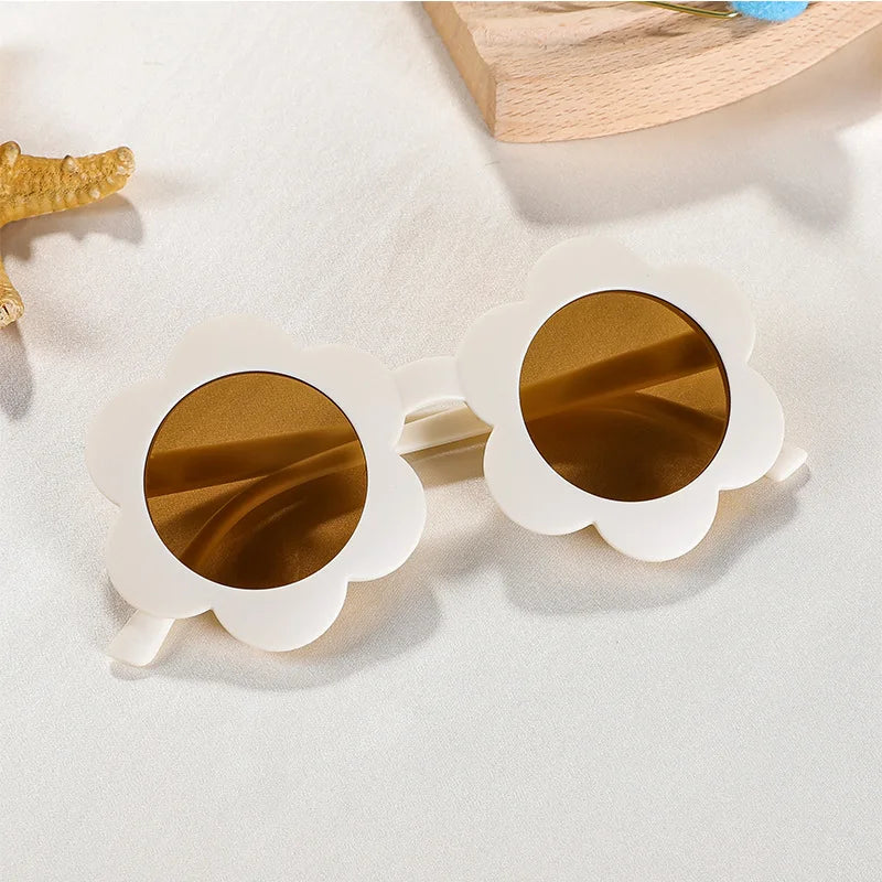 Lunettes de soleil pour bébé en forme de fleur
