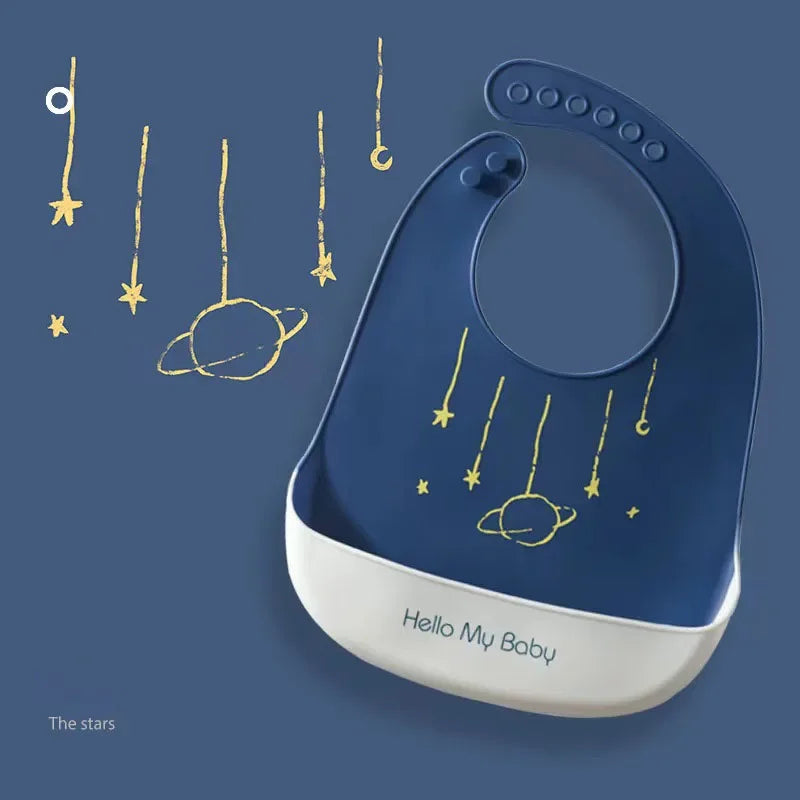 Bavoir en silicone imperméable pour bébé