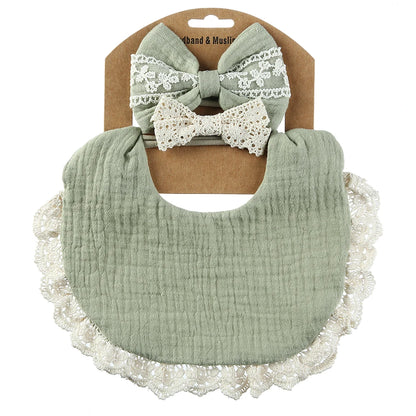Bavoir mignon en coton pur