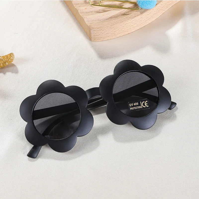 Lunettes de soleil pour bébé en forme de fleur