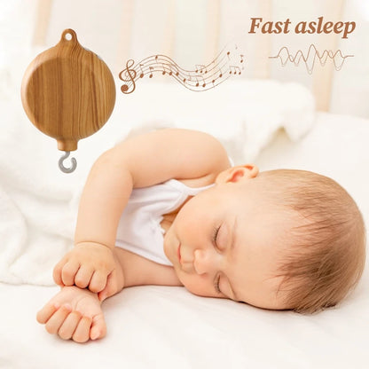 Boîte à musique rotatif pour berceau de bébé