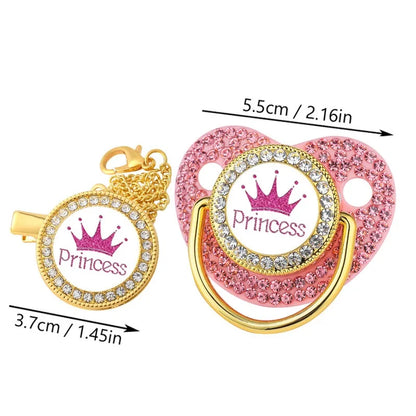 Sucette à motif de couronne pour bébé