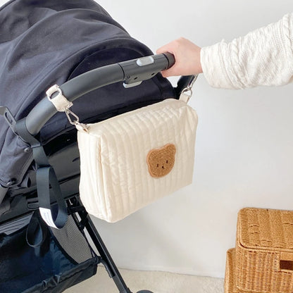 Sac à langer brodé et matelassé petit modèle pour bébé