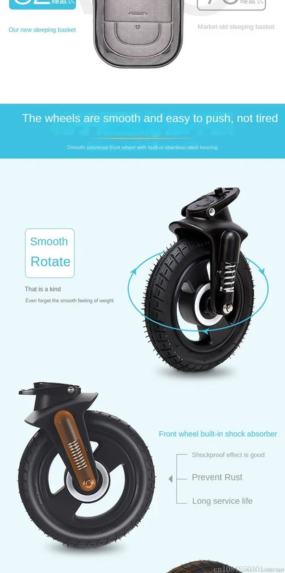Poussette pliable multifonctionnelle pour bébé
