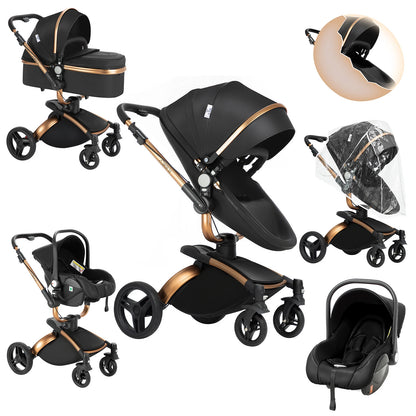 Poussette de paysage haute pliable