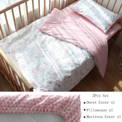Parure de lit en coton doux pour bébé