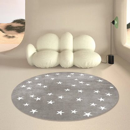 Tapis de sol nordique rond et doux pour bébé
