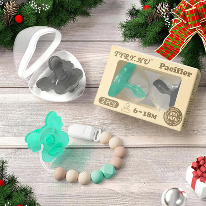 Pack de 2 sucettes en forme de koala avec attache-tétine