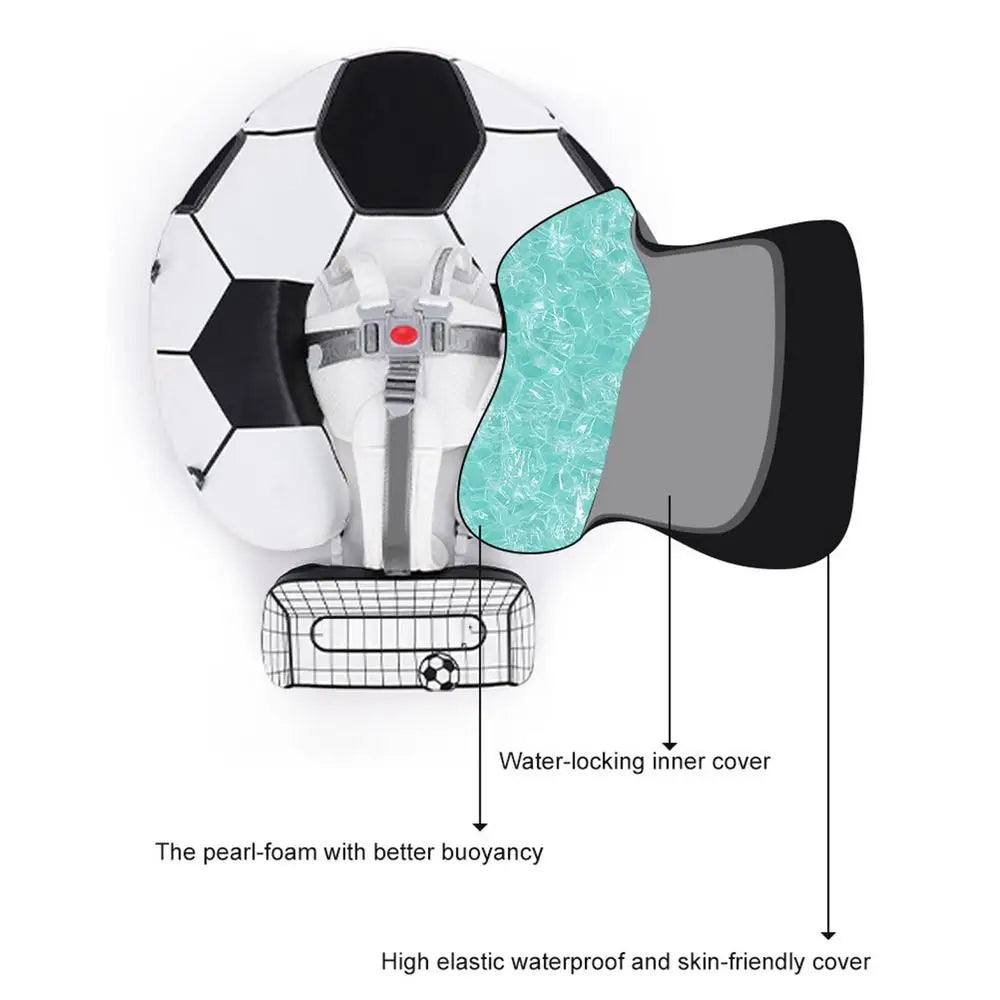 Bouée pour bébé avec motif de ballon de football