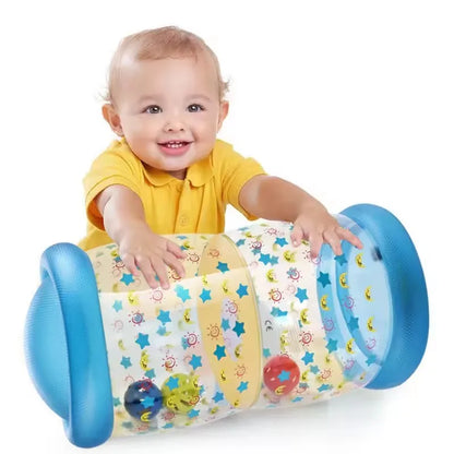 Jouet gonflable bébé rouleau jaune a étoile