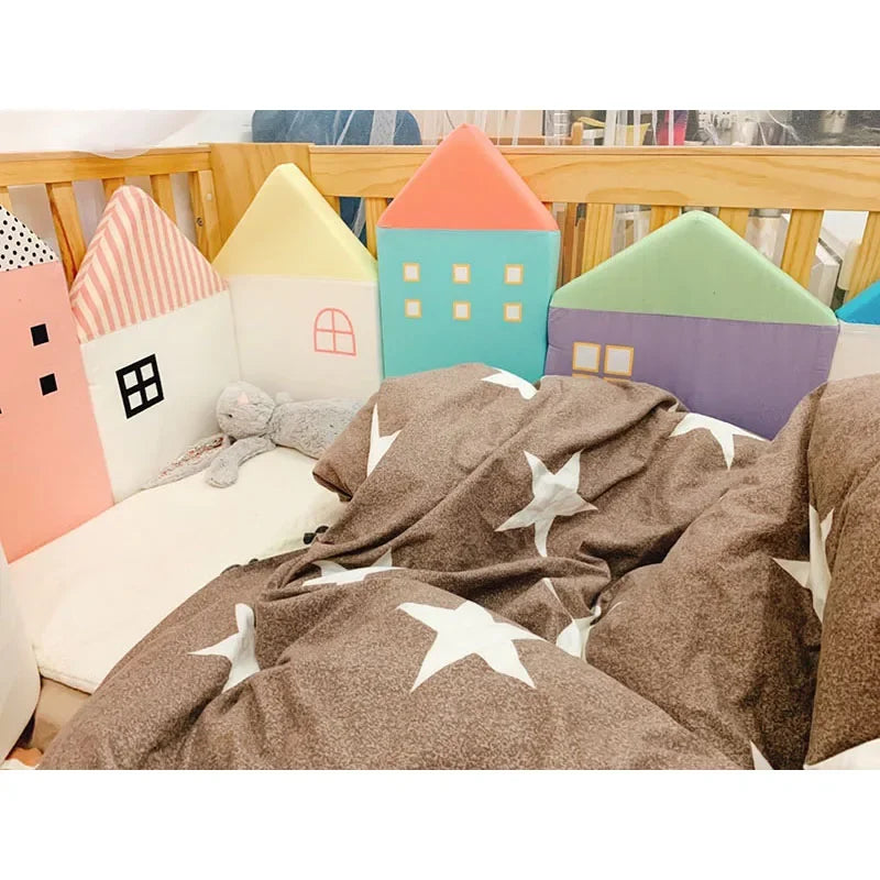 Tour de lit pare-chocs Motifs maisons pour bébé