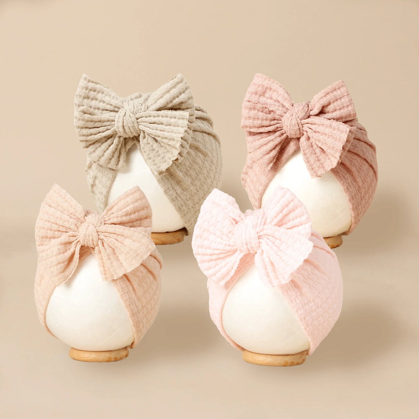 Turban en tricot avec noeud pour bébé