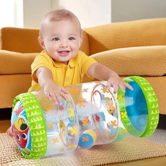 Jouet gonflable bébé en forme de rouleau ourson
