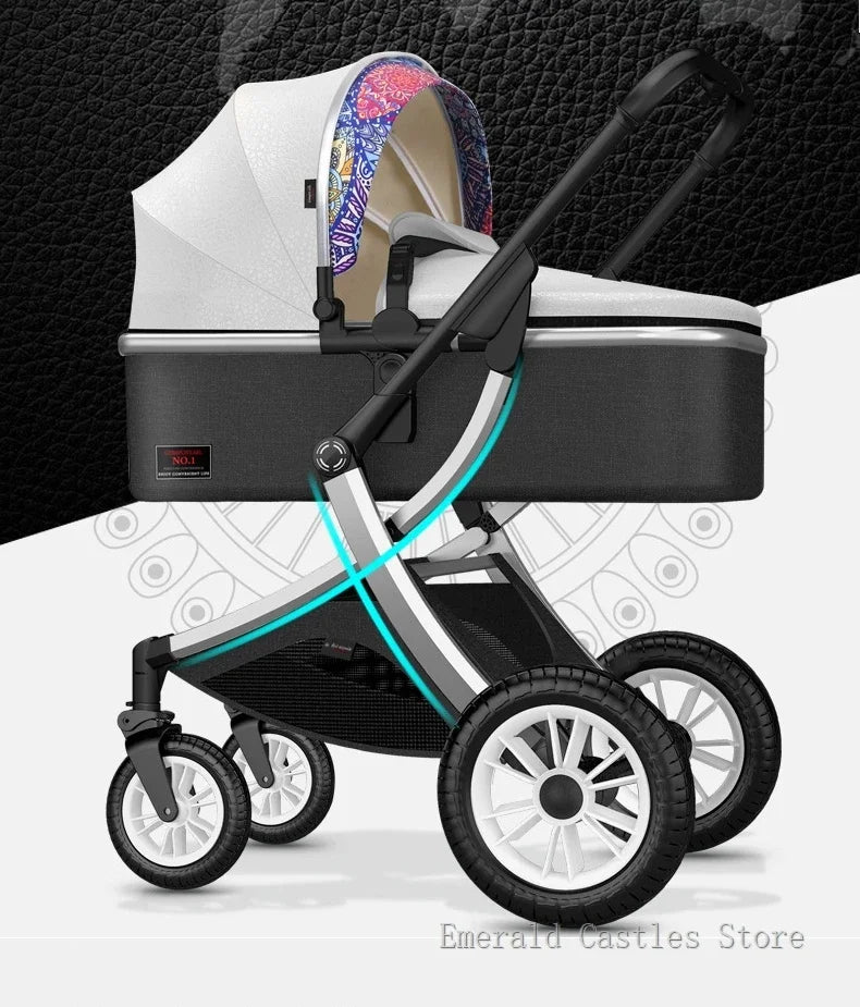Poussette haute pour bébé