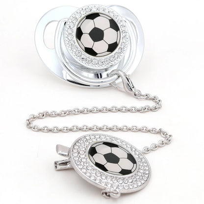 Sucette orthodontique à motif football