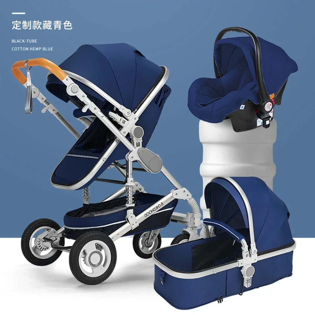 Poussette pliable multifonctionnelle pour bébé