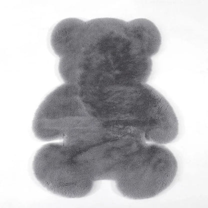 Tapis de sol en fourrure en forme d’ours pour bébé