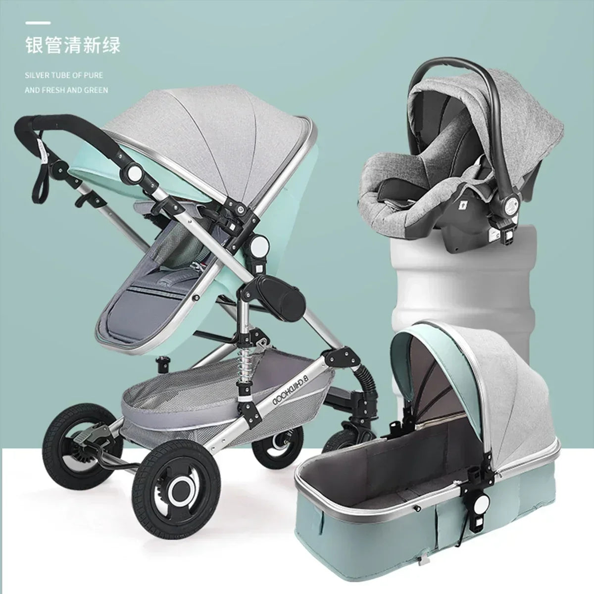 Poussette pliable multifonctionnelle pour bébé