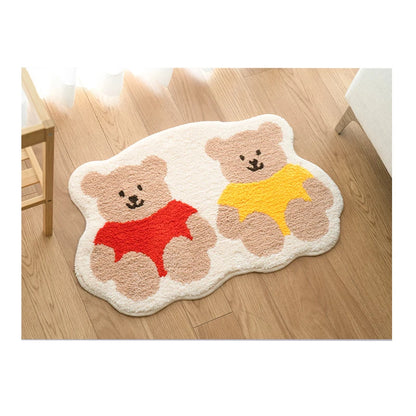 Tapis de sol bébé avec deux petits oursons mignons