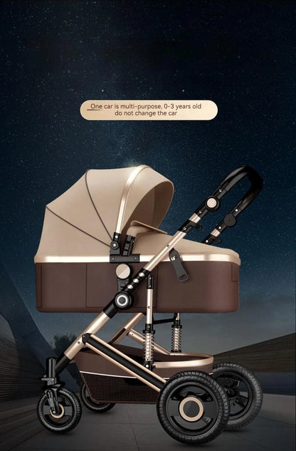Poussette de luxe réversible pour bébé
