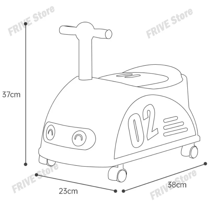 Pot de toilette motif voiture pour bébé