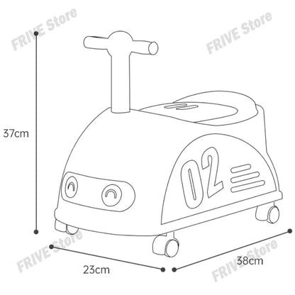 Pot de toilette motif voiture pour bébé