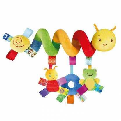 Hochet main en coton avec peluche et cloche