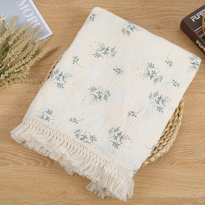 Couverture d’emmaillotage en mousseline de coton pour bébé