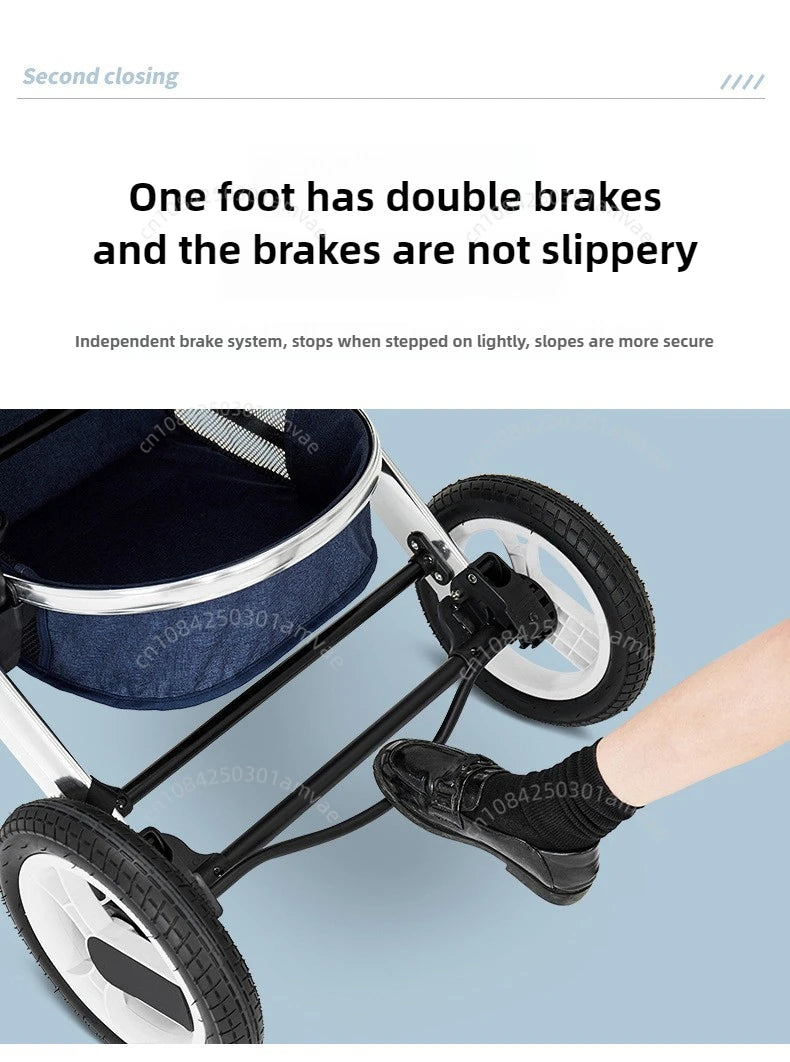 Poussette 3-en-1 moderne pour bébé