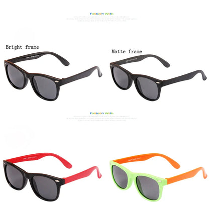 Lunettes de soleil classiques en Silicone pour enfants,