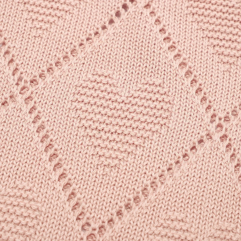 Couverture tricotée en coton pour bébé